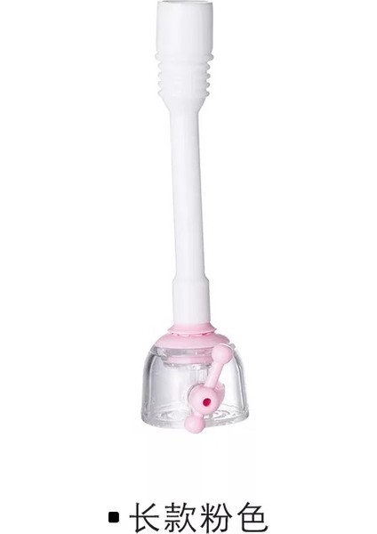 Pembe Uzun Bölüm Stili 360 Derece Mutfak Musluğu Uzatıcı Ağ Su Cihazı Ayarlanabilir Su Geçirmez Sıçrama Mutfak Lavabo Musluk Banyo Uzatıcılar Filtre (Yurt Dışından)