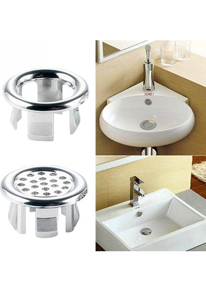 B Tarzı Banyo Bat Spare Yedek Yuvarlak Taşma Kapağı Düzenleyici Süs Halkası Çift Halka Taşma Bağlantısı Banyo Aksesuarları (Yurt Dışından) fiyatları