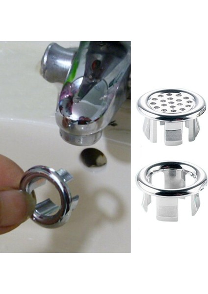 B Tarzı Banyo Bat Spare Yedek Yuvarlak Taşma Kapağı Düzenleyici Süs Halkası Çift Halka Taşma Bağlantısı Banyo Aksesuarları (Yurt Dışından) modelleri