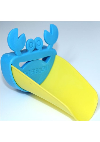 Bir Stil Sevimli Banyo Lavabo Musluk Uzatma Aparatı Yengeç Çocuklar Mutfak Eller Yıkama Kolay Yıkama Yardımcısı (Yurt Dışından) fırsatları