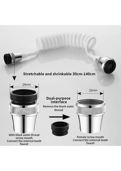 Adaptör Stili Ayarlanabilir Mutfak Musluğu Uzatma Borusu Banyo Uzatma Su Arıtma Sünger Mutfak Musluk Aksesuarları (Yurt Dışından) indirimleri