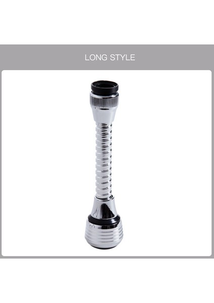 No.1 Tarzı Esnek Dönebilen 360 Derece Paslanmaz Çelik Lavabo Uzatma Borusu Su Musluğu Filtresi ile Mutfak Musluğu Uzatıcı (Yurt Dışından)