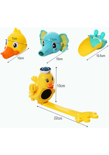 Mavi Sarı Stil Çocuk Lavabo Uzatma Aparatı Bebek El Yıkama Musluk Uzatma Ucu Sıçramayı Önleyen Karikatür Su Akıtma Çocukların Lavabo Uzantısı (Yurt Dışından) modelleri