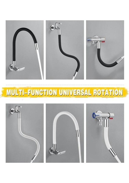 Siyah Stil 20 Santimetre Evrensel Köpük Uzatma Hortumu 360° Dönebilen Bükülebilir Musluk Uzatma Aparatı Yıkama Sıçramasını Önleyici Başlık Için Yıkama Lavabo Musluğu (Yurt Dışından) indirimleri