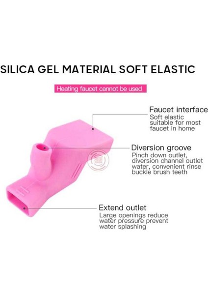 Pembe Stil Elastolors Ayarlanabilir Musluk Uzatıcı Duş Su Bataryası Cihazı Musluk Uzantısı Filtre Mutfak Banyo Aksesuarları (Yurt Dışından) indirimleri