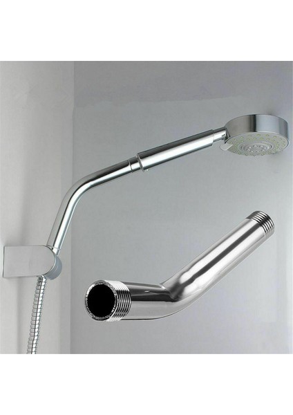 Gümüş Tarzı 1 Parça Uzun Duş Başlığı Musluk Uzatma Kolu Paslanmaz Çelik Su Uzatma Borusu Krom Duvara Montaj Banyo Ürünleri Aracı Yeni (Yurt Dışından) fiyatları