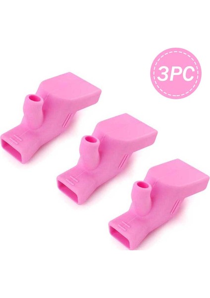 Pembe 3pc Tarzı Pc Silikon Musluk Uzatıcı Su Musluğu Elastik Ayarlanabilir Nozül Uzatıcı Banyo Lavabo Musluk Uzantıları Mutfak Aksesuarları (Yurt Dışından)
