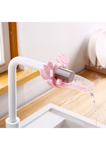 Pembe Şeffaf Stil Çocuk Bebek El Yıkama Pembe Mavi Musluğu Uzatıcı Karikatür Yengeç Banyo Lavabo Uzatıcı Taşınabilir Tpe Malzeme (Yurt Dışından) modelleri