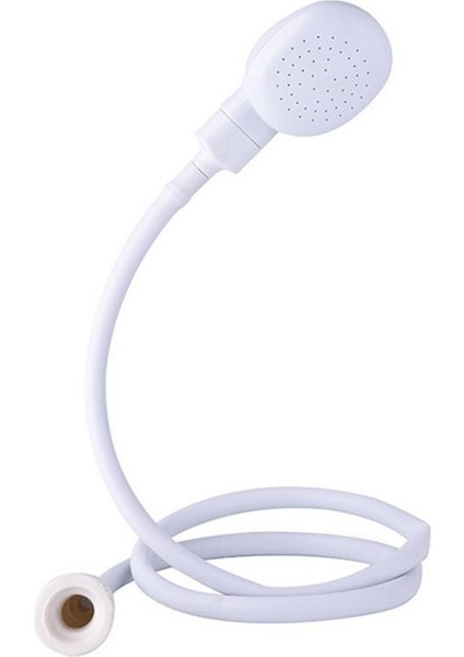 Beyaz Stil Taşınabilir El Tipi Sıçrama Duş Küvet Lavabo Musluk Ek Parça Püskürtme Duş Yıkama Pet Baş Kit Hortum Sprey Sulama F4U9 (Yurt Dışından)