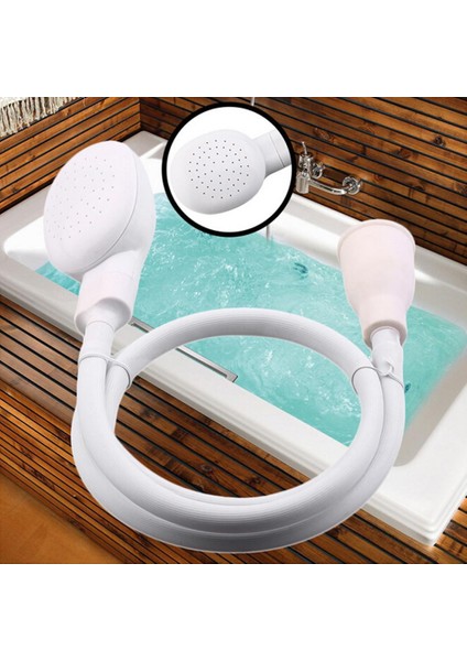 Beyaz Stil Taşınabilir El Tipi Sıçrama Duş Küvet Lavabo Musluk Ek Parça Püskürtme Duş Yıkama Pet Baş Kit Hortum Sprey Sulama F4U9 (Yurt Dışından) modelleri
