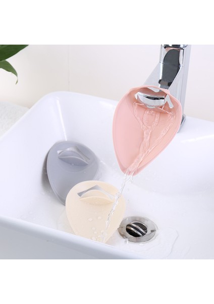 Bej Tarzı Çocuklar Için Sevimli Su Musluk Uzatıcıları Mutfak Banyo Suya Uzatma Silikon Musluk Uzantısı (Yurt Dışından) modelleri