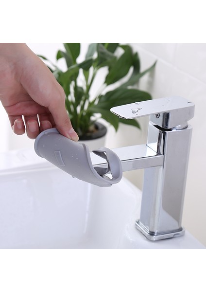 Bej Tarzı Çocuklar Için Sevimli Su Musluk Uzatıcıları Mutfak Banyo Suya Uzatma Silikon Musluk Uzantısı (Yurt Dışından) indirimleri