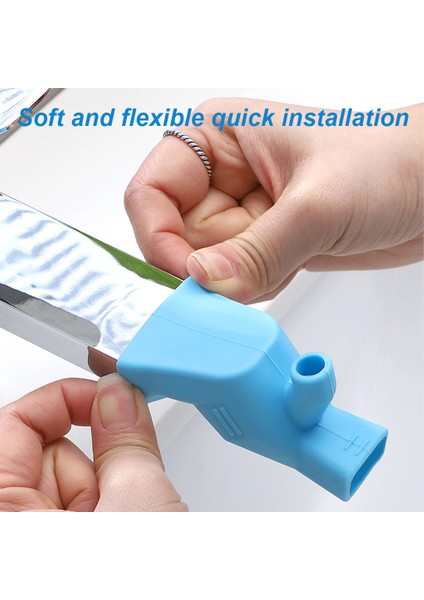 Mavi Stil Musluk Uzatma Mutfak Banyo Sıçrama Geçirmez Su Meni Uzatma Su Musluğu Esneklik Silikon Uzatıcı (Yurt Dışından) fiyatları