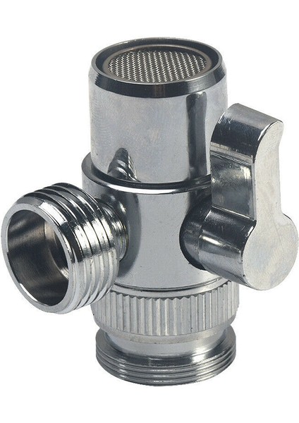 Gümüş Tarzı 3 Yollu Tee Bağlantı Aparatı Duş Başlığı Yönlendirici Valf Duş Bataryaları Su Ayırıcı Için Tuvalet Bidet Duş'a Geçiş Adaptörü (Yurt Dışından)
