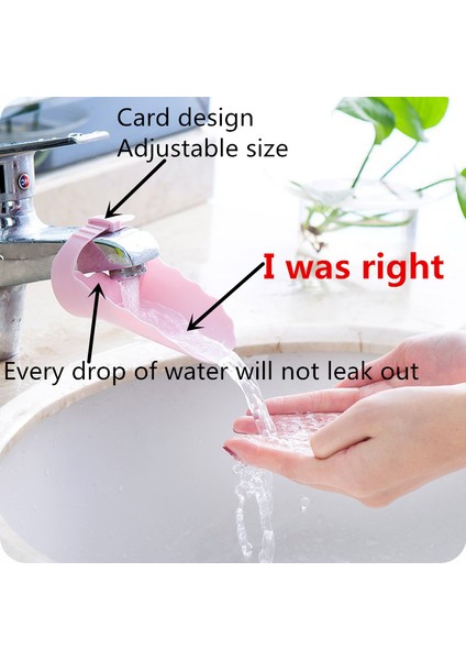 Pembe Tarzı 1 Parça Banyo Musluğu Uzatıcısı Ayarlanabilir Bebek El Yıkama Çocuklar Lavabo Musluk Uzatıcısı Banyo Askı Çocuk Sıçrama Ağızlık (Yurt Dışından) fiyatları