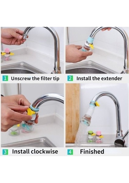 Yeşil-C Tarzı 360 Derece Dönebilen Musluk Uzatıcı Duş Su Bataryası Uzatma Filtresi Mutfak Spreyleri Arıtıcı Nozul Musluk Aksesuarları Için (Yurt Dışından) fırsatları