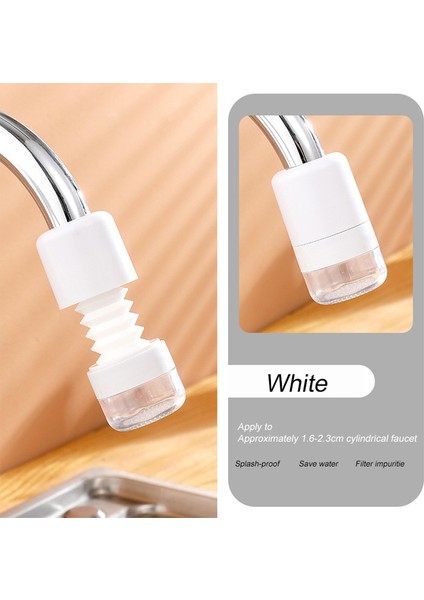 Beyaz Stil Ayarlanabilir Musluk Uzatma Banyo Bataryaları Ağızlık Su Musluğu Uzatma Filtre Mutfak Bataryaları Aksesuarları - E-Ticaret Başlığı (Yurt Dışından)