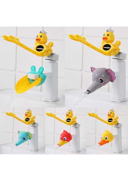 C Stili Çizgi Film Ördek Şekilli Musluk Uzatıcı Silikon Sıçrama Geçirmez Uzatma Lavabo Borusu Bebek Yıkama Yardımcısı Banyo Aksesuarları (Yurt Dışından) fiyatları