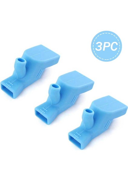 Mavi 3pc Tarzı Pc Silikon Musluk Uzatıcı Su Musluğu Elastik Ayarlanabilir Nozül Uzatıcı Banyo Lavabo Musluk Uzantıları Mutfak Aksesuarları (Yurt Dışından)