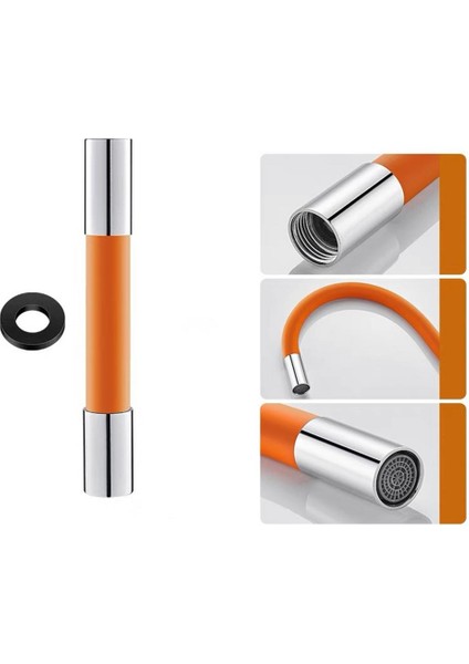 Siyah 20CM Tarzı Evrensel Musluk Uzatma Borusu Balkon Havuz 360 Derece Esnek Dönebilen Musluk Tüp Bağlantısı Mutfak Musluk Uzatma Borusu (Yurt Dışından) fiyatları