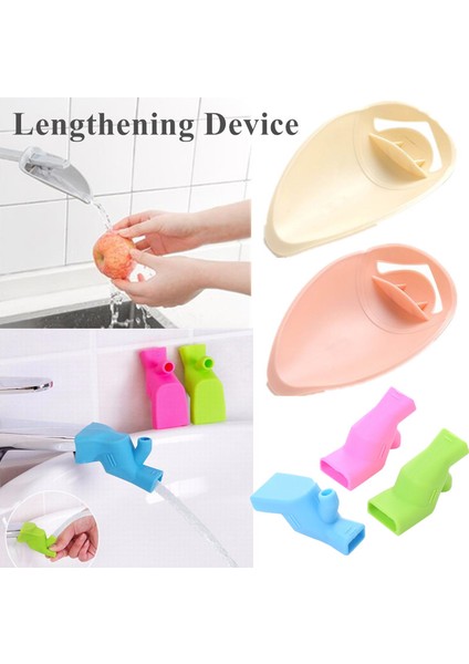 1-Pembe Stili Yazın 6 Tip Musluk Uzatıcısı Silikon Çocuk Bebek El Yıkama Yardımcısı Ağız Yıkama Uzatıcı Yıkama Banyo Mutfak Cihazı (Yurt Dışından) indirimleri