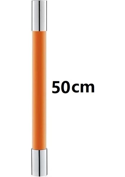 Sarı Stil 50CM 50CM Duş Aksesuarları El Duşu Hortumu Başlığı Musluk 360° Döner Pirinç Bağlantı Parçası Silikon Anti-Donma Musluk Uzatıcı (Yurt Dışından)