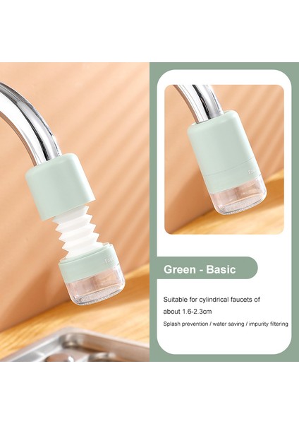 Temel 04 Stili Mutfak Musluğu Ağzı Filtre Musluk Nozulu 360 Derece Dönebilir Püskürtme Başlığı 1 Adet (Yurt Dışından)