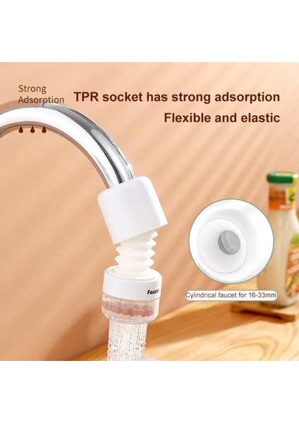 Temel 04 Stili Mutfak Musluğu Ağzı Filtre Musluk Nozulu 360 Derece Dönebilir Püskürtme Başlığı 1 Adet (Yurt Dışından) fiyatları