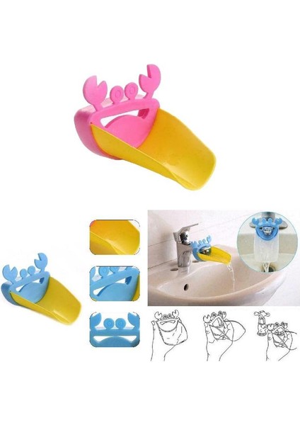 Pembe Tarzı Çocuklar Için Musluk Uzatıcı Lavabo Su Banyo Eller Yıkama Oyuncağı (Yurt Dışından) fırsatları