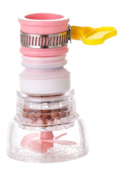 Pembe Filtre Taş Stili 360 Derece Dönebilen Püskürtme Başlığı Musluk Ağızlığı Dayanıklı Musluk Filtresi Bulaşık Makinesi Filtresi Duş Musluk 3 Modlu Mutfak Musluğu (Yurt Dışından)