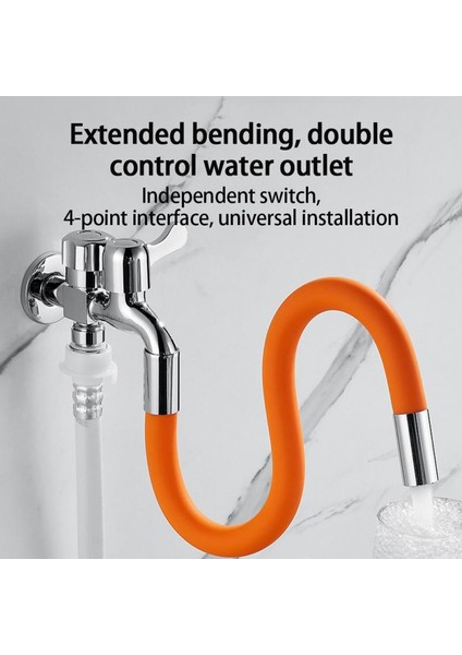 Mavi Stil 20 cm Yıkama Lavabo Bataryası Için 360° Dönebilen Esnek Uzatma Borusu Köpük Başlıklı Uzatıcı Su Sıçramasını Önleyici Başlık (Yurt Dışından) fiyatları