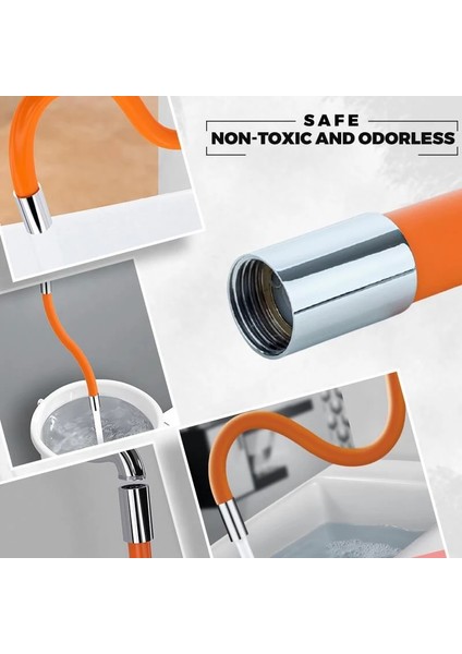 Mavi Stil 20 cm Yıkama Lavabo Bataryası Için 360° Dönebilen Esnek Uzatma Borusu Köpük Başlıklı Uzatıcı Su Sıçramasını Önleyici Başlık (Yurt Dışından) modelleri