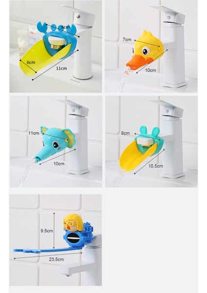 No.6 Tarzı Sevimli Renkli Karikatür Şekilli Çocuklar Için Musluk Uzatma Seti (Yurt Dışından) fırsatları