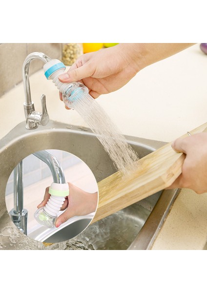 Mavi Stil 360 Derece Ayarlanabilir Musluk Uzatma Duş Su Bataryası Aparatı Su Bataryası Uzantısı Döner Filtre Mutfak Banyo Aksesuarları (Yurt Dışından) fırsatları