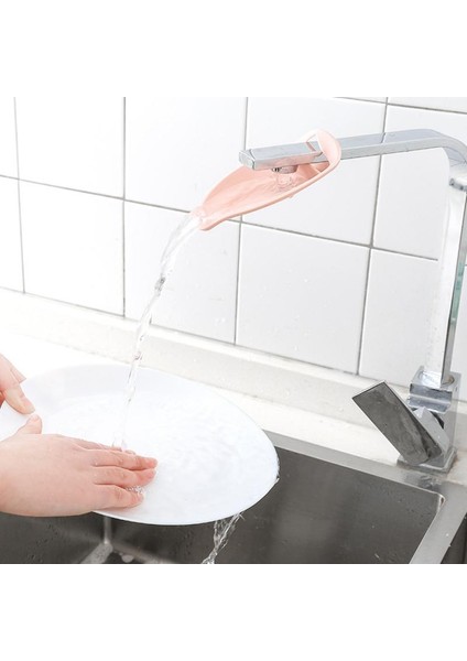 No.5 Tarzı Su Kaydırağı Ev Tipi Uzatma Musluğu Uzatma Çocuk Bebek El Yıkama Musluk Uzantısı Banyo Aksesuarları (Yurt Dışından)