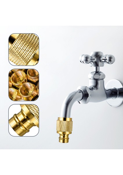 No.1 Tarzı Evrensel Pirinç Hızlı Bağlantı Musluk Bağlantısı Çamaşır Makinesi Hortumu Adaptörü Boru Bağlantısı Bahçe Mutfak Banyo Için (Yurt Dışından) fiyatları