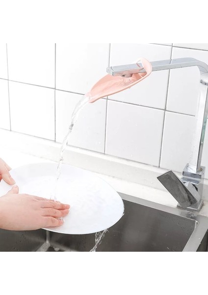 Gri Tarzı Banyo Musluk Uzatıcı Çocuk Bebek El Yıkama Yardımcı El Yıkama Lavabo Mutfak Silikon Banyo Aksesuarları (Yurt Dışından) fırsatları