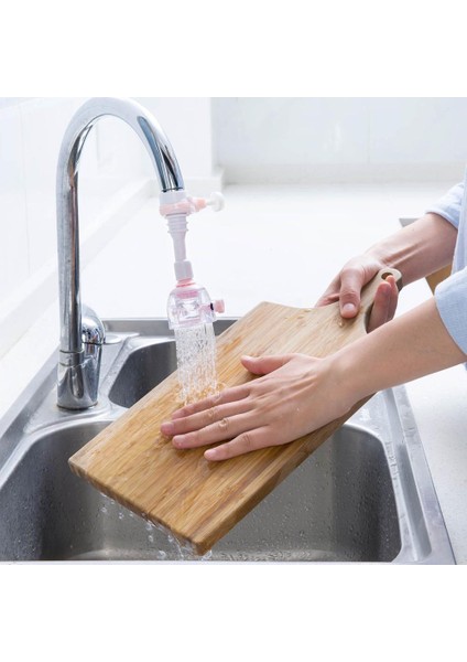 Uzun Pembe Tarzı 1 Adet Ayarlanabilir Lavabo Musluk Püskürtücü Musluk Uzatıcı Filtre Tk Uzatıcı Su Filtresi Duş Banyo Mutfak Aksesuarları (Yurt Dışından) fırsatları