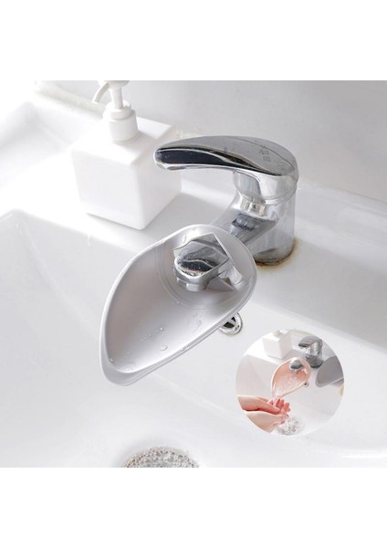 Gri Stil S Beden Silikon Musluk Uzatıcı Bebek Çocuk Su Musluğu El Yıkama Banyo Aksesuarı Mutfak Hediye (Yurt Dışından) fırsatları
