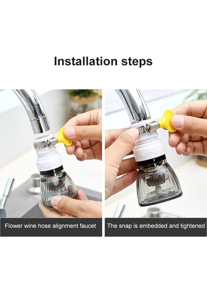 No.1 Tarzı Derece Musluk Uzatıcı Ayarlanabilir Duş Su Bataryası Aparatı Musluk Uzatma Filtre Mutfak Banyo Aksesuarları (Yurt Dışından) fırsatları