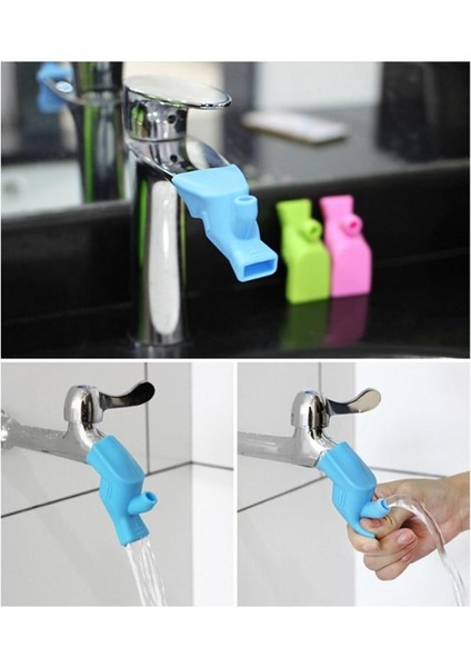 B Tarzı Çocuklar Için Silikon Musluk Uzatıcı Su Armatürü Genişletici Mutfak Banyo Lavabo Musluk Kılavuzu Musluk Uzatıcıları (Yurt Dışından)