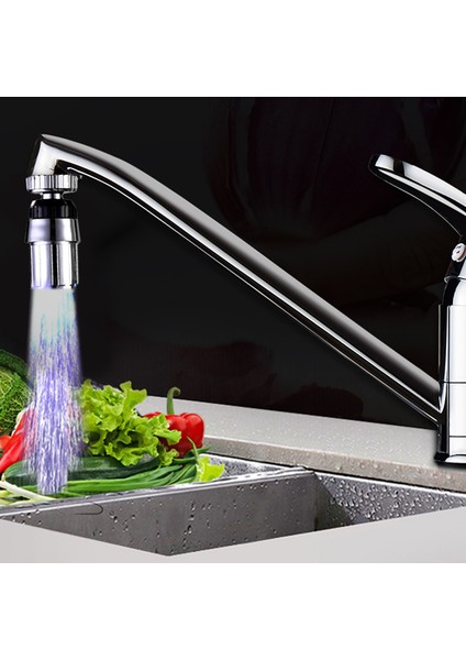 Kırmızı Stil Renk Değiştiren Sıcaklık Sensörlü LED Su Musluğu Işığı - Mutfak ve Banyo Aracı (Yurt Dışından) modelleri