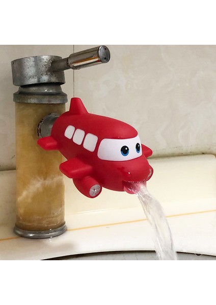 Uçak Stili Karikatür Hayvan Musluk Uzatıcı Sıçramayı Önleyici Püskürtme Uzatma Sevimli Musluk Uzatıcı Çocuk El Yıkama Banyo Aksesuarları (Yurt Dışından)