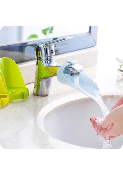 Gn Stili Sevimli Su Muslukları Çocuklar Için Pratik Silikon Musluk Uzatıcı Mutfak Banyo Su Musluğu Uzatma 1 Adet (Yurt Dışından) modelleri