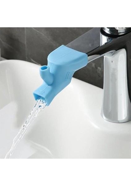 Mavi Stil Silikon Çift Musluk Uzatıcı Su Musluğu Uzatma Filtre Duş Su Musluğu Banyo Musluk Uzatıcı Ev Mutfak Aksesuarları (Yurt Dışından)