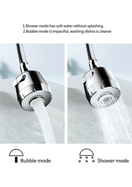 YZ100 Stili 1 Stili Mutfak Banyo Aksesuarları Için 360° Dönebilen Musluk Uzatma Aparatı (Yurt Dışından) fiyatları