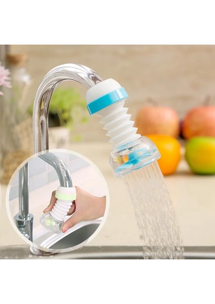 Mavi Bir Stil 360 Derece Ayarlanabilir Musluk Uzatma Duş Su Musluğu Aparatı Su Musluğu Uzatma Filtre Mutfak Banyo Aksesuarları (Yurt Dışından)