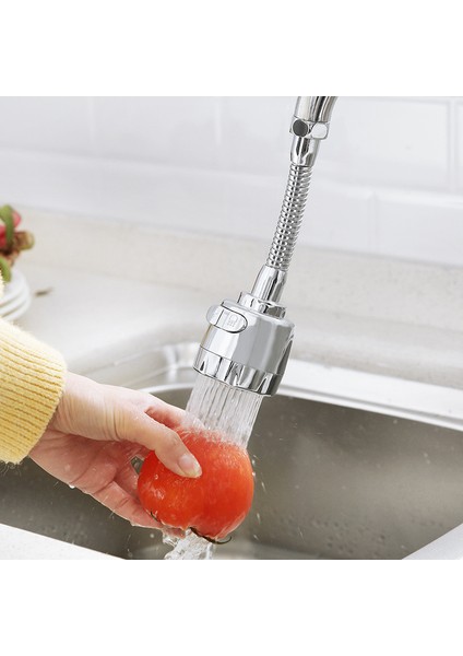 L-Paslanmaz Çelik Tarzı Dönebilen Musluk Uzatıcı Duş Başlığı Filtre Banyo Aksesuarı 360 Derece Ayarlanabilir Musluk Başlığı Sıçramaya Karşı Koruyucu Yıkama Araçları (Yurt Dışından) fırsatları