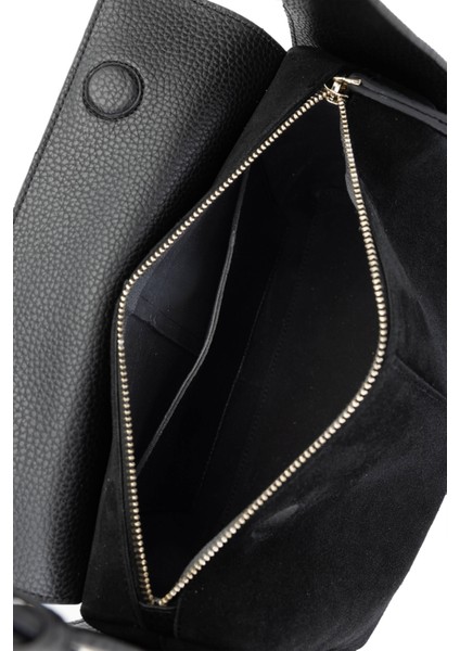 Kadın Deri/vegan Siyah Süet Omuz Çanta 600 6205 Bn Cnt SK24-25 Syh Suet/fltr fırsatları