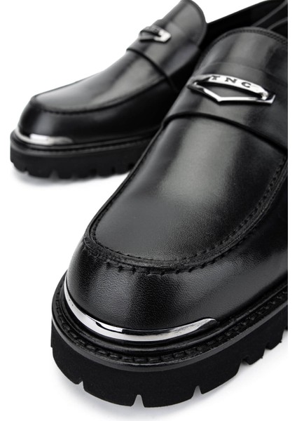 Erkek Hakiki Deri Siyah Deri Loafer Ayakkabı 183 28855 Erk Ayk SK24-25 Sıyah Dr fırsatları